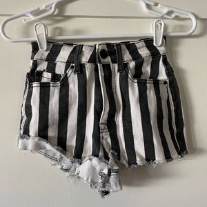 Urban Outfitters BDG Striped High Rise Shorts